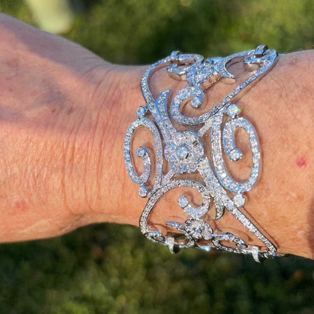 Emitations Silver bracelet with full chrysalis absolutely stunning -